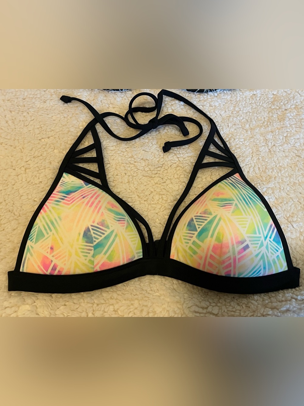 Victoria’s Secret PINK Strappy Bikini Top Size Small